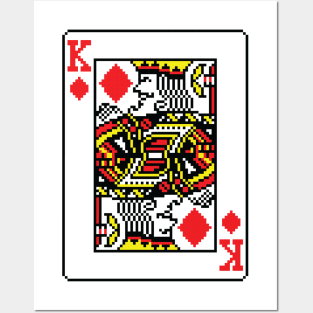 King of Diamonds Pixel Art Posters and Art